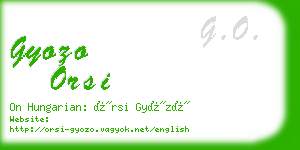 gyozo orsi business card